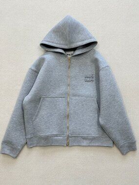 MIUMIU hoodie with zipper, women's size M